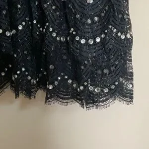 MICHAEL Michael Kors Dresses Michael Kors Xs Black Silver Lace